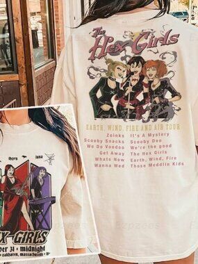 Hex Girls Rock Band Music 2 Sided Unisex T-Shirt